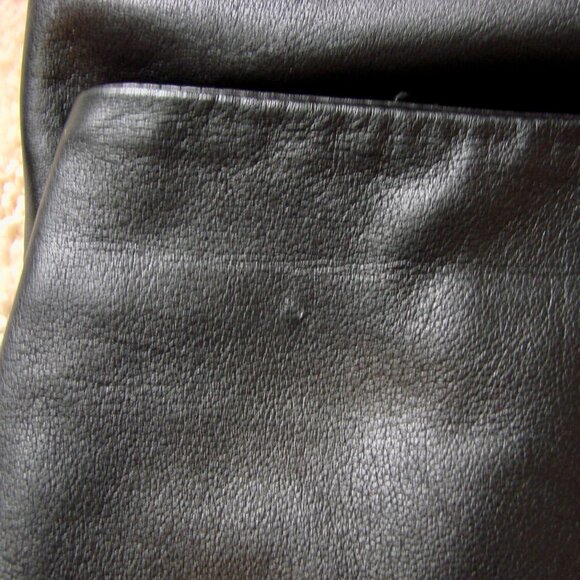 Zara Woman Black Leather Pencil Skirt Straight Lined Soft Office Size Large - Picture 16 of 16